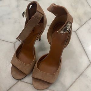 Givenchy Shark Suede Ankle Strap heels